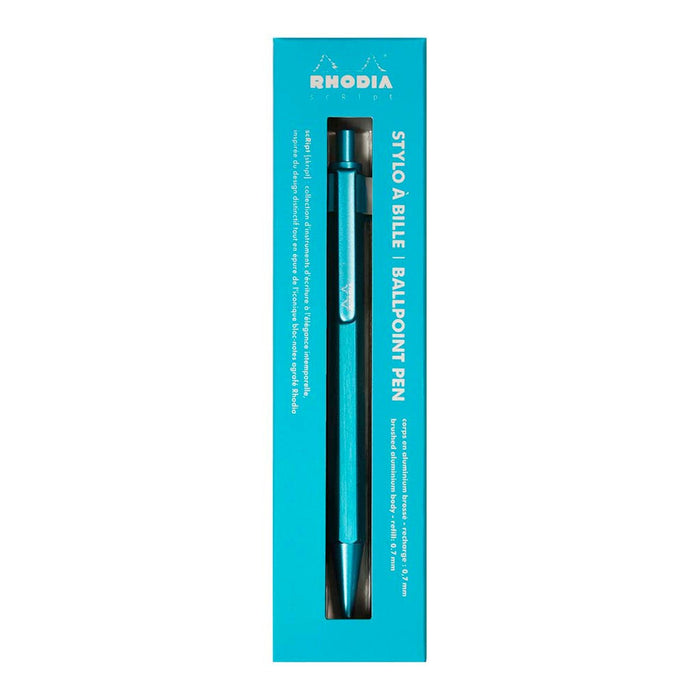 Rhodia scRipt Ballpoint Pen Turquoise 0.7mm FPC9386C