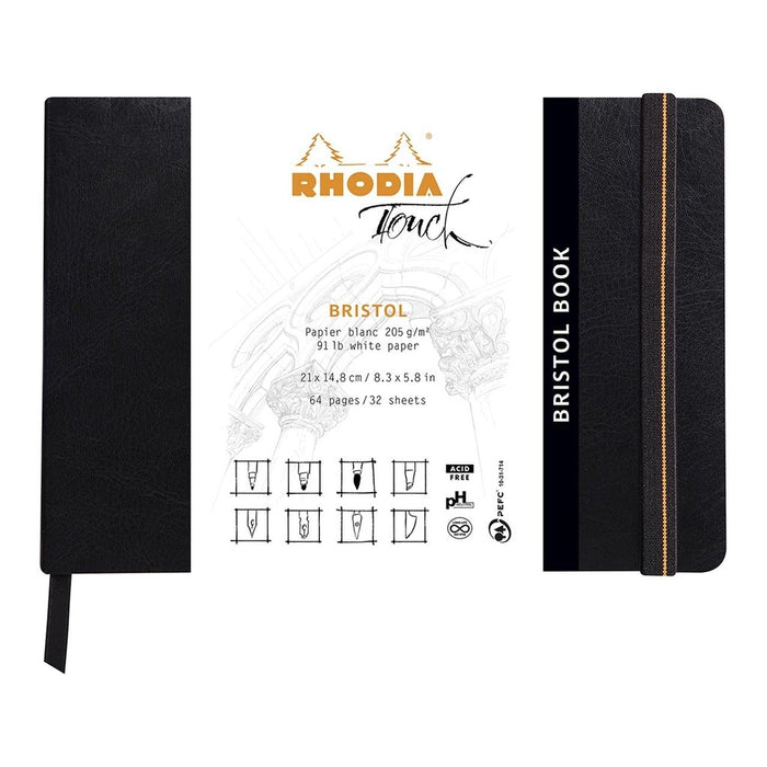 Rhodia Touch Bristol Book A5 Landscape Blank FPC116114C