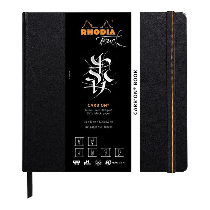 Rhodia Touch Carb'on Black Book 210x210mm Blank FPC116117C