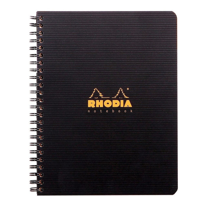 Rhodiactive Notebook Spiral A5+ Lined Black FPC119911C