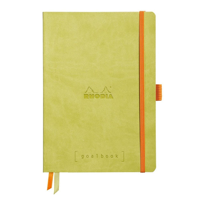 Rhodiarama A5 Goalbook Dotted Pages Notebook - Anise Green FPC117746C