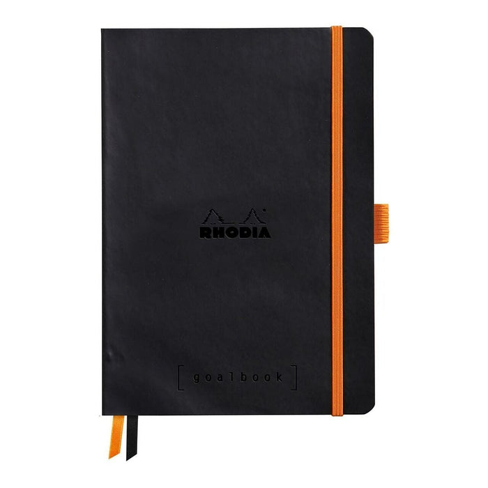 Rhodiarama A5 Goalbook Dotted Pages Notebook - Black FPC117742C