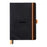 Rhodiarama A5 Goalbook Dotted Pages Notebook - Black FPC117742C