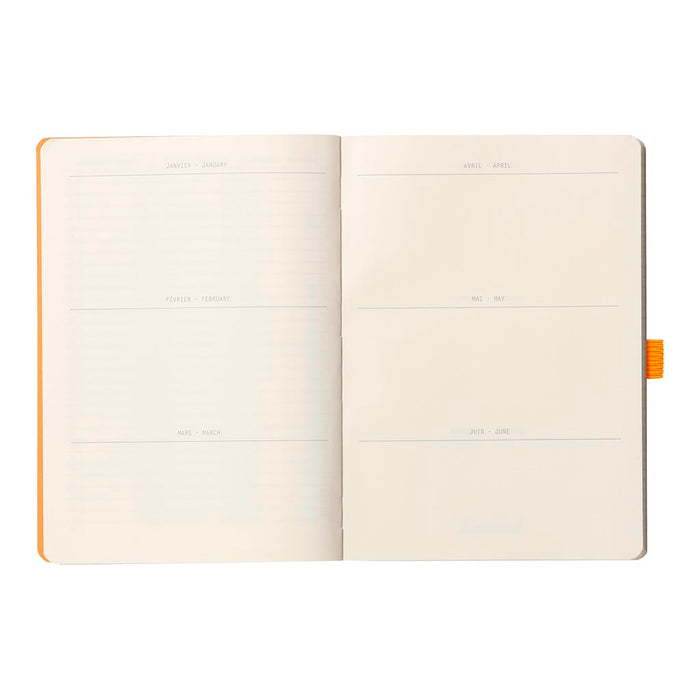 Rhodiarama A5 Goalbook Dotted Pages Notebook - Black FPC117742C
