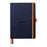 Rhodiarama A5 Goalbook Dotted Pages Notebook - Midnight FPC117808C