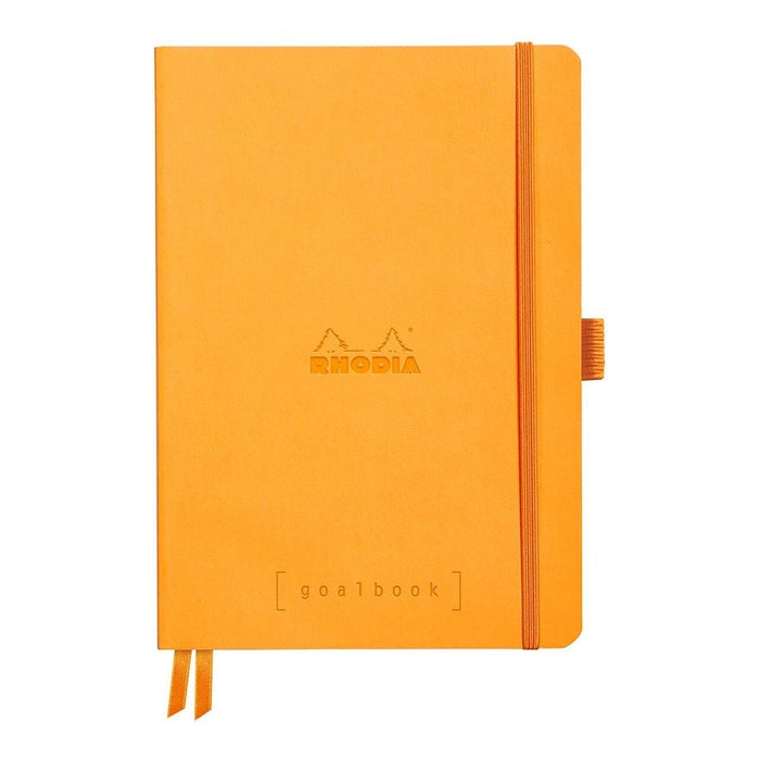 Rhodiarama A5 Goalbook Dotted Pages Notebook - Orange FPC117755C