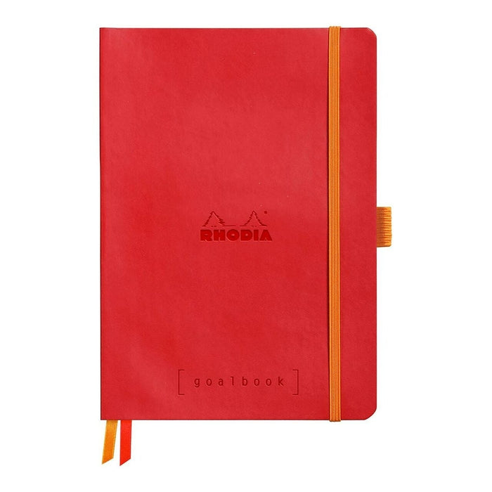 Rhodiarama A5 Goalbook Dotted Pages Notebook - Poppy FPC117753C