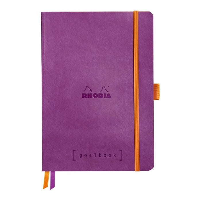 Rhodiarama A5 Goalbook Dotted Pages Notebook - Purple FPC117750C