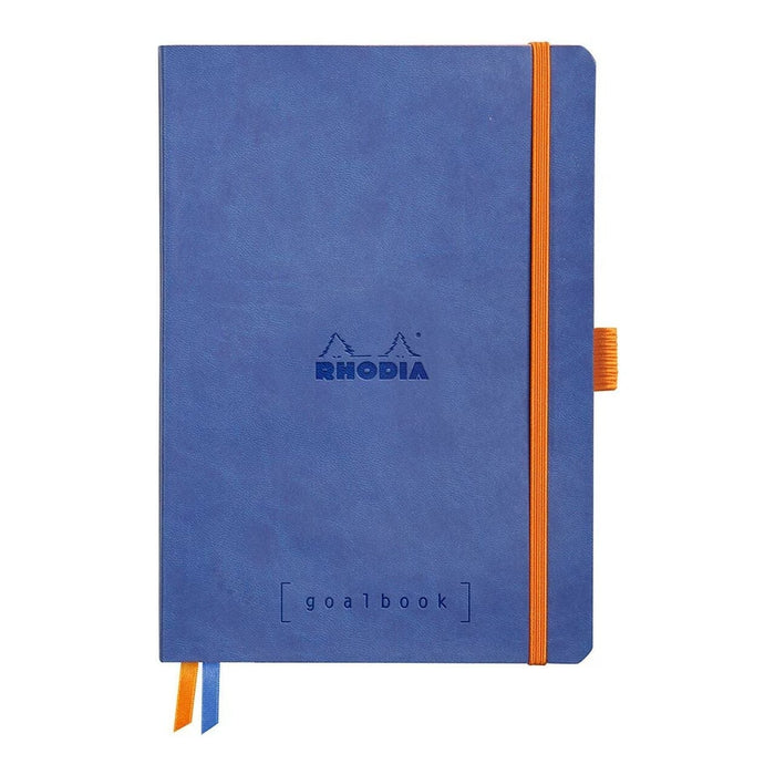 Rhodiarama A5 Goalbook Dotted Pages Notebook - Sapphire FPC117748C