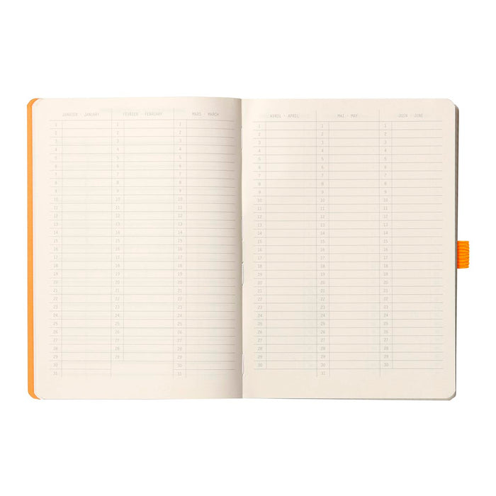 Rhodiarama A5 Goalbook Dotted Pages Notebook - Taupe FPC117744C