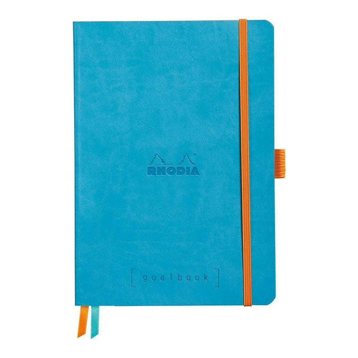 Rhodiarama A5 Goalbook Dotted Pages Notebook - Turquoise FPC117747C