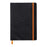 Rhodiarama Softcover A5 Dotted Pages Notebook - Black FPC117452C