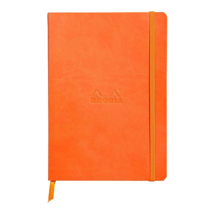 Rhodiarama Softcover A5 Dotted Pages Notebook - Tangerine FPC117464C