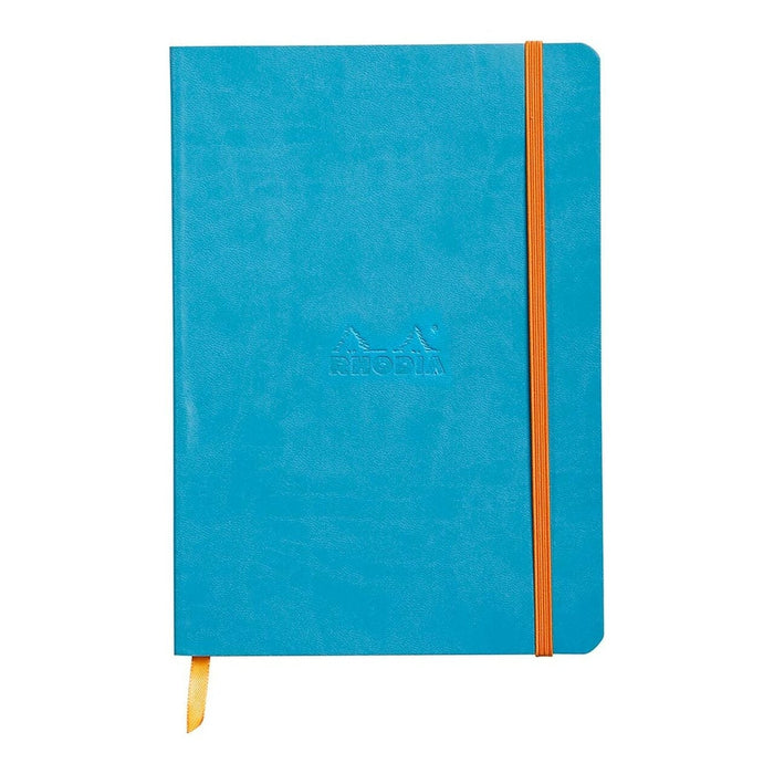 Rhodiarama Softcover A5 Dotted Pages Notebook - Turquoise FPC117457C