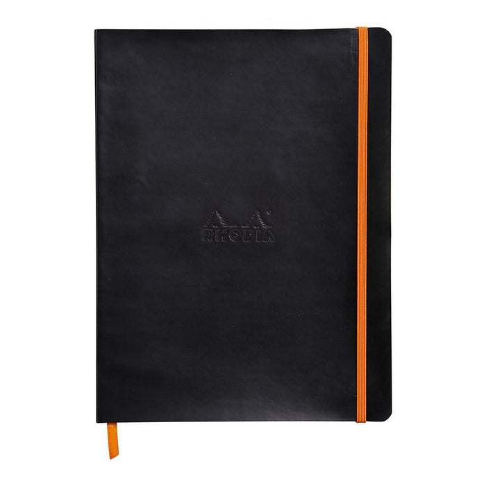 Rhodiarama Softcover B5 Dotted Pages Notebook - Black FPC117552C
