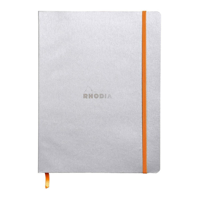 Rhodiarama Softcover B5 Dotted Pages Notebook - Silver FPC117551C