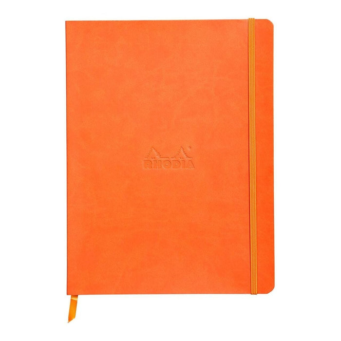 Rhodiarama Softcover B5 Dotted Pages Notebook - Tangerine FPC117564C