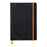 Rhodiarama Softcover Notebook A5 Lined Black FPC117402C