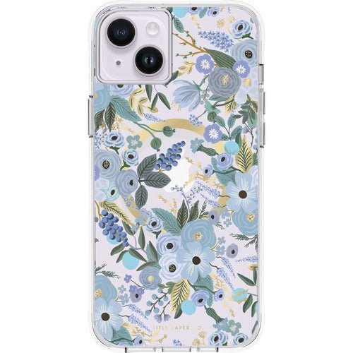 Rifle Paper Co. iPhone 14 Phone Case, Garden Party Blue, MagSafe IM5568517