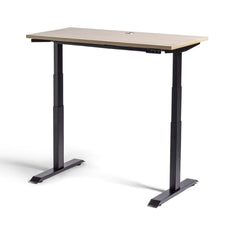 Rise 1200mm x 600mm Electric Height Adjustable Desk – Black / Autumn Oak MG_RISEL_12_B_AO