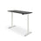 Rise 1200mm x 600mm Electric Height Adjustable Desk – White / Black Woodgrain MG_RISEL_12_W_BW