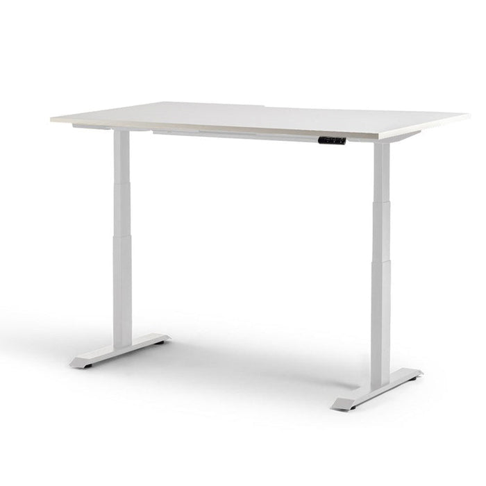 Rise 1600mm x 800mm Electric Height Adjustable Desk – White / White MG_RISEL_16_W_W