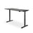 Rise 1500mm x 800mm Electric Height Adjustable Desk – Black / Black Woodgrain