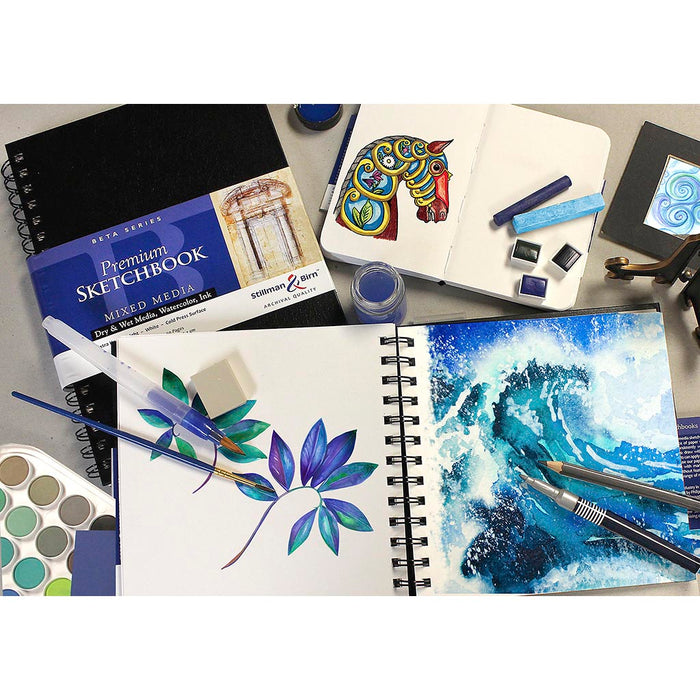 S&B Beta Sketchbook Softcover White, 270g, 19x19cm, 26 Sheets FPC301750SSBC