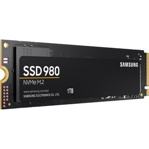 Samsung 980 MZ-V8V1T0BW 1 TB Solid State Drive - M.2 2280 Internal - PCI Express NVMe (PCI Express NVMe 3.0 x4) - Black - 600 TB TBW - 3500 MB/s Maximum Read Transfer Rate - 256-bit Encryption Standard - 5 Year Warranty IM5138319