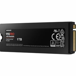 Samsung 990 PRO 1 TB Solid State Drive - M.2 2280 Internal - PCI Express NVMe (PCI Express NVMe 4.0 x4) - Gaming Console, Desktop PC, Notebook Device Supported - 600 TB TBW - 7450 MB/s Maximum Read Transfer Rate - 256-bit AES Encryption Standard IM5780171