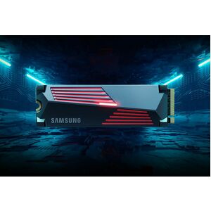 Samsung 990 PRO 1 TB Solid State Drive - M.2 2280 Internal - PCI Express NVMe (PCI Express NVMe 4.0 x4) - Gaming Console, Desktop PC, Notebook Device Supported - 600 TB TBW - 7450 MB/s Maximum Read Transfer Rate - 256-bit AES Encryption Standard IM5780171