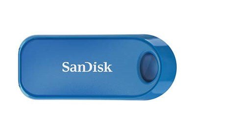 SanDisk Cruzer Snap USB Flash Drive CZ62 32GB USB 2.0, Blue Retractable Design NN82521
