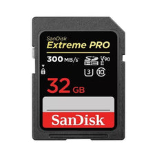 SanDisk Extreme Pro SDHC, SDXDK 32GB, V90, U3, C10, UHS-II, 300MB/S Read, 260MB/S Write, 4x6 NN84837
