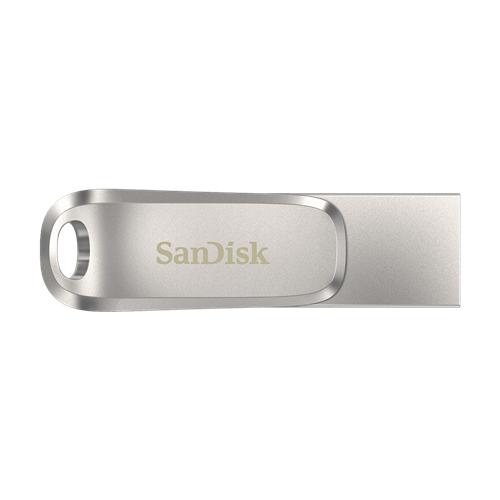 SanDisk Ultra Dual Flash Drive Luxe SDDDC4, 128GB USB-C, Metal, USB 3.1/Type-C Reversible Connector, Swivel Design, Type-C Enabled Devices NN82529