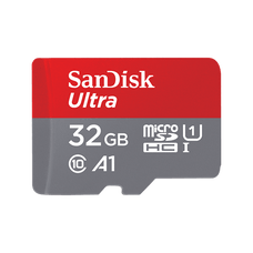 SanDisk Ultra MicroSDHC SQUA4 32GB A1 C10 U1 UHS-I 120MB/S Read 4X6 SD Adapter NN83296