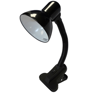 Sansai Clip on Desk Lamp Black DVSPB0300
