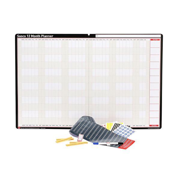Sasco 12 Month Undated Planner And Kit - 910 x 605mm AO10470