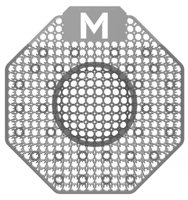 Scented Enzyme Urinal Screens Executive + Plastic Cover - Grey x 10 Screens per Box MPH28802