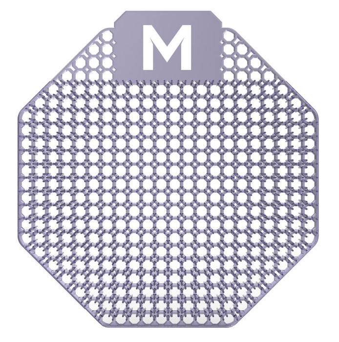 Scented Urinal Screens Ocean Mist + Plastic Cover - Purple x 10 Screens per Box MPH28820