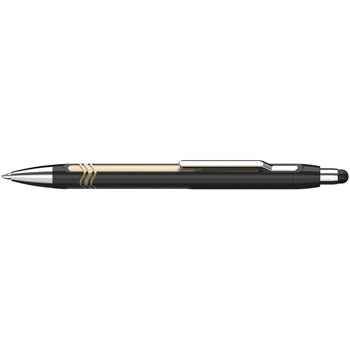 Schneider Epsilon Touch Extra Broad Ballpoint Pen Black/Gold Barrel - Blue Ink CXS138703