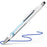 Schneider Epsilon Touch Extra Broad Ballpoint Pen White/Blue Barrel - Blue Ink CXS138702
