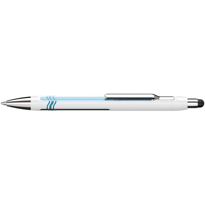 Schneider Epsilon Touch Extra Broad Ballpoint Pen White/Blue Barrel - Blue Ink CXS138702