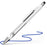 Schneider Epsilon Touch Extra Broad Ballpoint Pen White/Silver Barrel - Blue Ink CXS138701