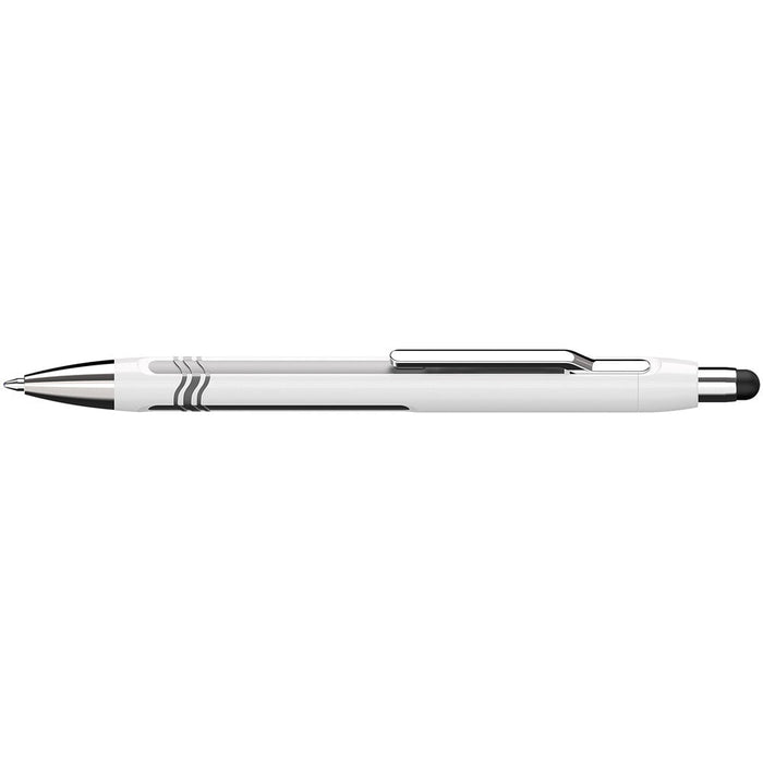 Schneider Epsilon Touch Extra Broad Ballpoint Pen White/Silver Barrel - Blue Ink CXS138701
