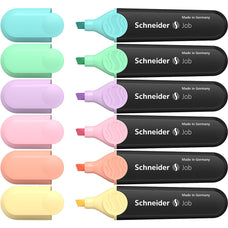 Schneider Highlighter Job Pastel Assorted Wallet 6 pieces CXS115097