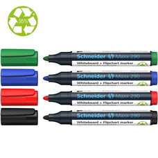 Schneider Maxx 290 Whiteboard Markers - Assorted Colours  4's pack CXS129094