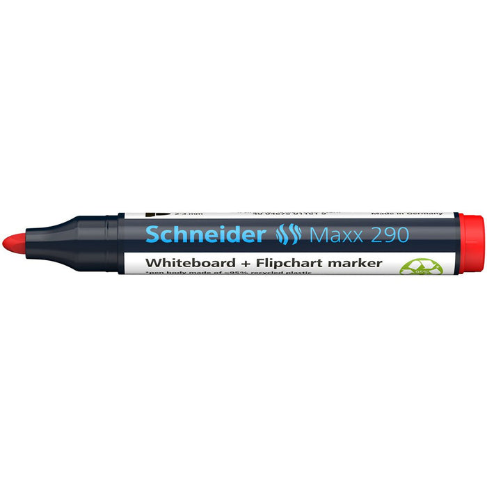Schneider Maxx 290 Whiteboard Markers - Red CXS129002