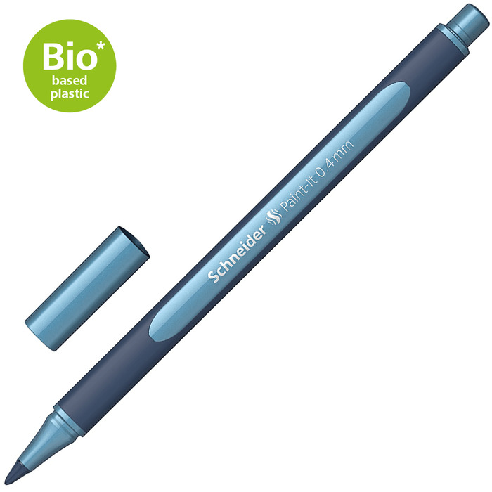 Schneider Metallic Rollerball Pen, 0.4mm Polar Blue CXSML05001030
