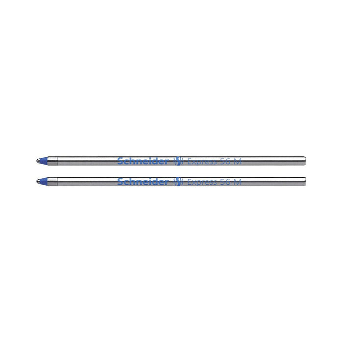 Schneider Pen Refill Ballpoint 56 Medium Blue, 2 Pack CXS77152