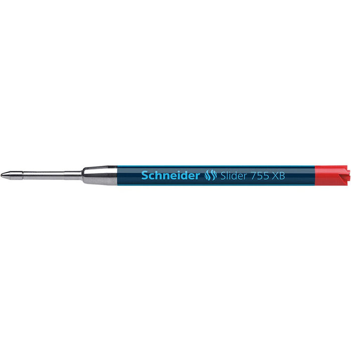 Schneider Pen Refill Ballpoint 755 Extra Broad Red, Fits Parker CXS77342